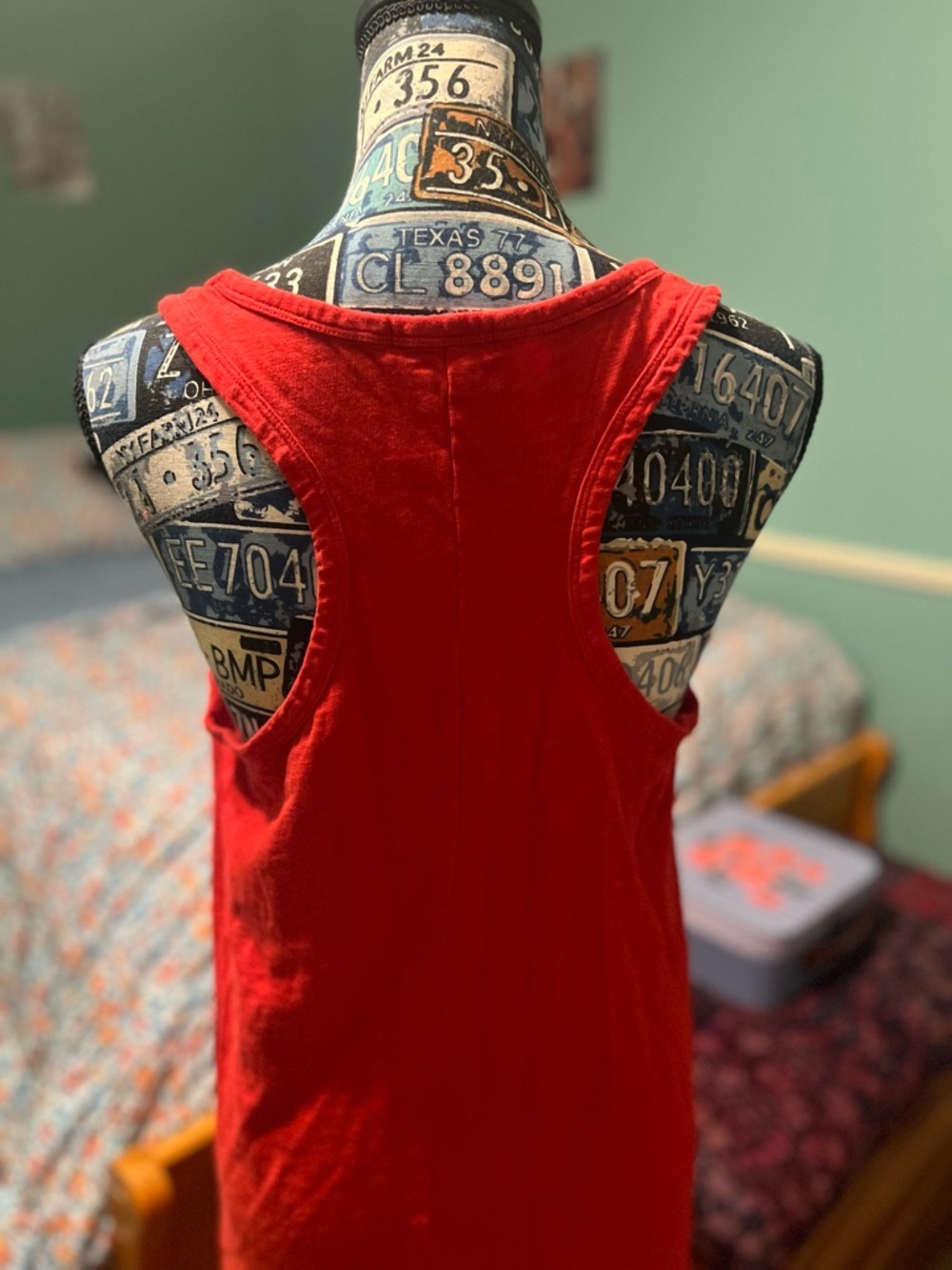 J. Crew Red Sleeveless Tank Dress - Picture 9 of 12